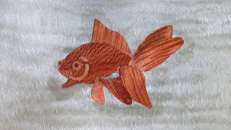 Marquetry goldfish – LaserSister