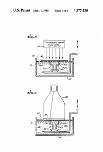 Figures from Chuck Hull's 3D printer patent