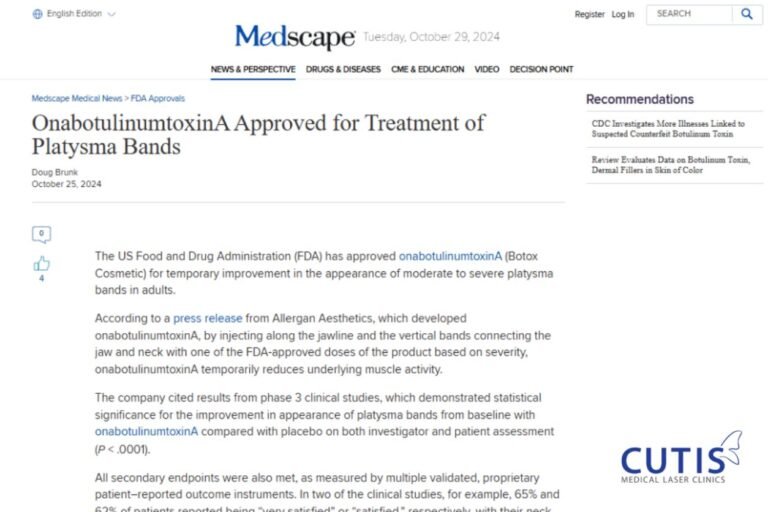 OnabotulinumtoxinA Receives US FDA Approval for Platysma Bands