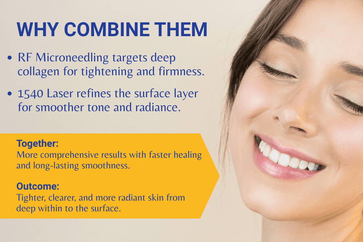 RF Microneedling and Erbium Glass Laser