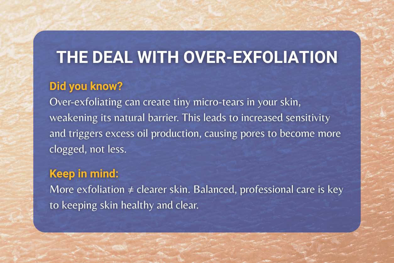 hidden damage of over-exfoliation