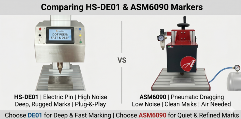 HS-DE01 Dot Peen Marker vs ASM6090 scribe marker: how to choose