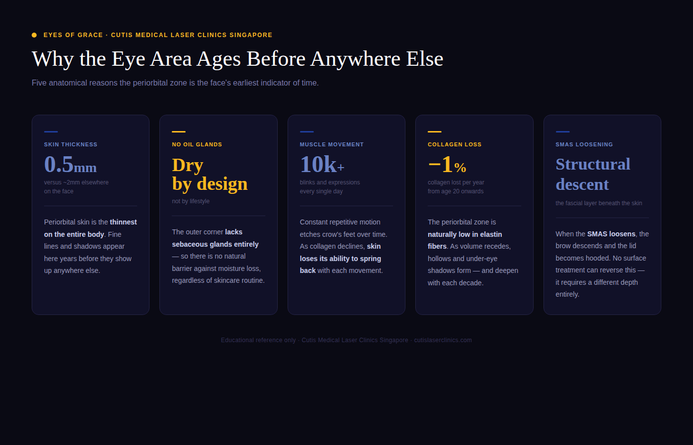 Why the Eye Area Shows Aging First